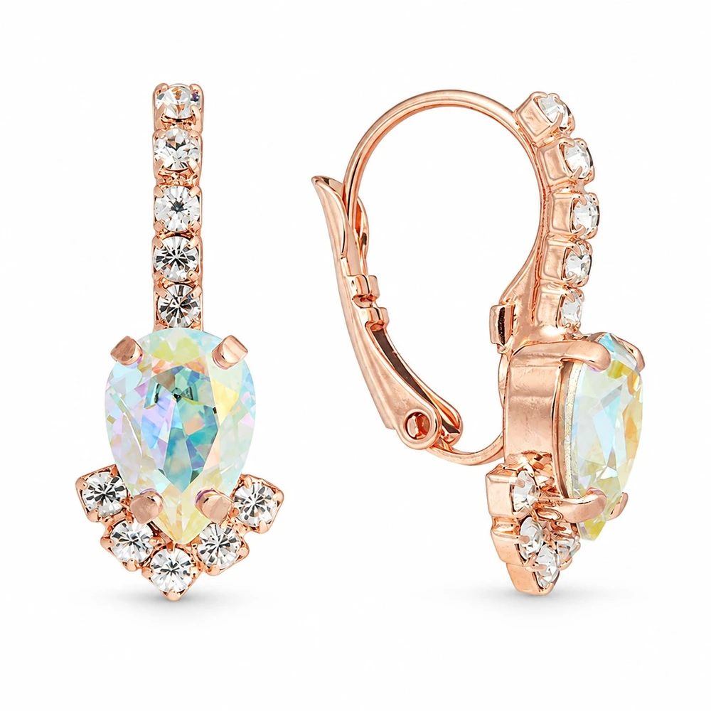Diamond Sky Jewelry Papuošalų rinkinys moterims „Leonora II (Aurora Borealis)“ su Preciosa® kristalais