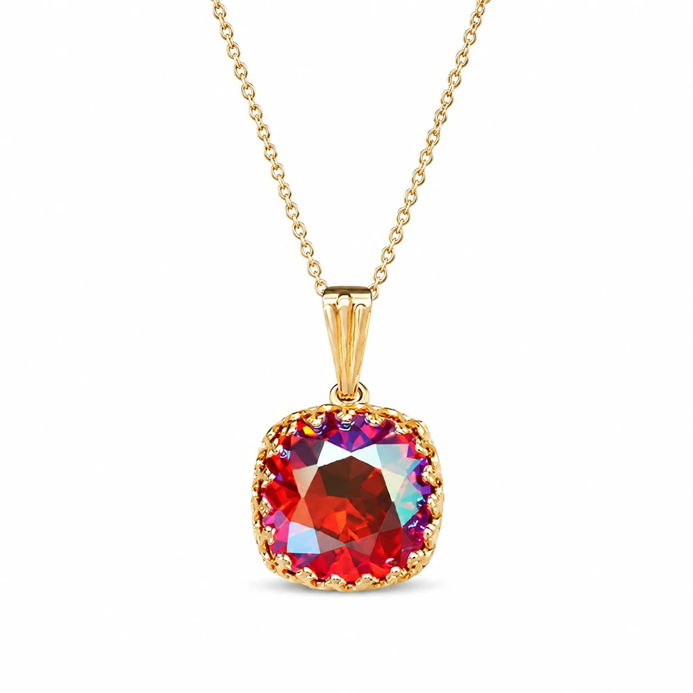 Diamond Sky Jewelry Papuošalų rinkinys moterims „Vintage V (Light Siam Shimmer)“ su Swarovski® kristalais
