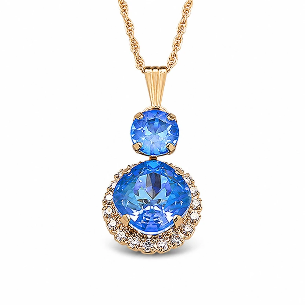 Diamond Sky Jewelry Papuošalų rinkinys moterims „Clarice VI (Ocean DeLite)“ su Swarovski® kristalais