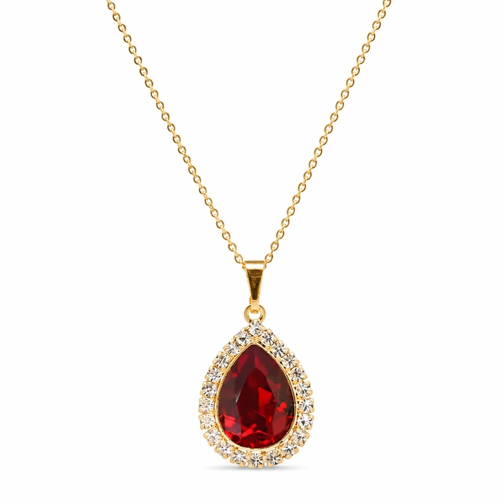 Diamond Sky Jewelry Papuošalų rinkinys moterims „Celestial Drop (Siam)“ su Swarovski® kristalais