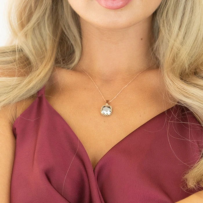 Diamond Sky Jewelry Papuošalų rinkinys moterims „Vintage V (Light Chrome)“ su Swarovski® kristalais