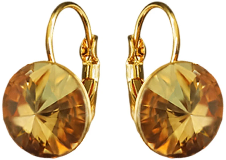 Diamond Sky Jewelry Papuošalų rinkinys moterims „Clarice II (Golden Shadow)“ su Swarovski® kristalais