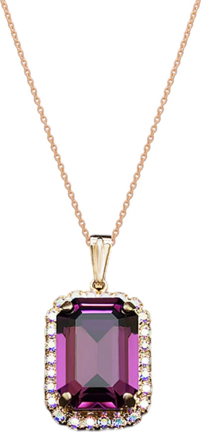 Diamond Sky Jewelry Papuošalų rinkinys moterims „Lourdes (Amethyst)“ su Swarovski® kristalais