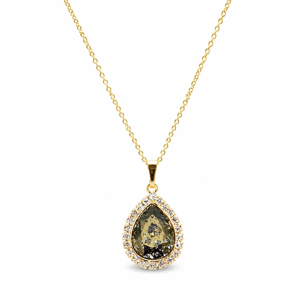 Diamond Sky Jewelry Papuošalų rinkinys moterims „Celestial Drop (Gold Patina)“ su Swarovski® kristalais