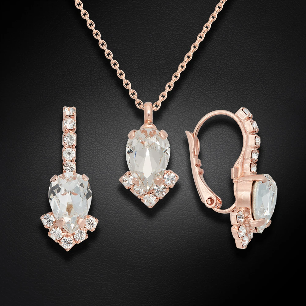 Diamond Sky Jewelry Papuošalų rinkinys moterims „Leonora II“ su Preciosa® kristalais