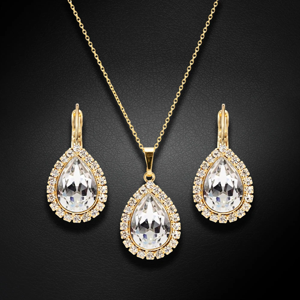 Diamond Sky Jewelry Papuošalų rinkinys moterims „Celestial Drop“ su Swarovski® kristalais