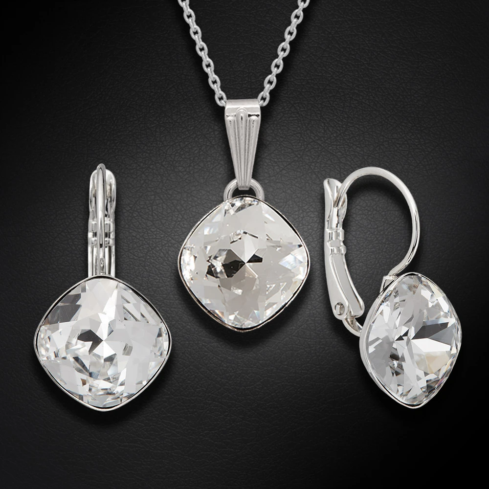 Diamond Sky Jewelry Papuošalų rinkinys moterims „Glare IV“ su Swarovski® kristalais