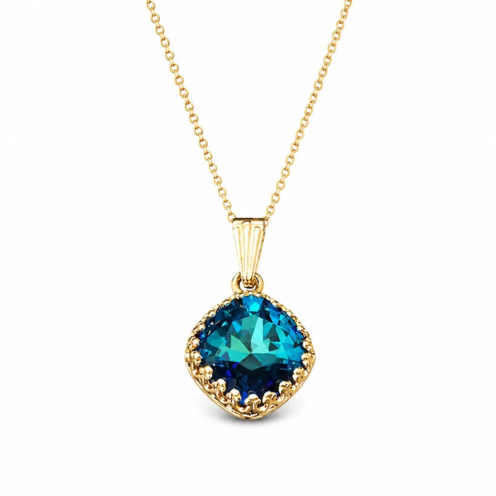 Diamond Sky Jewelry Papuošalų rinkinys moterims „Vintage IV (Bermuda Mėlyna)“ su Swarovski® kristalais