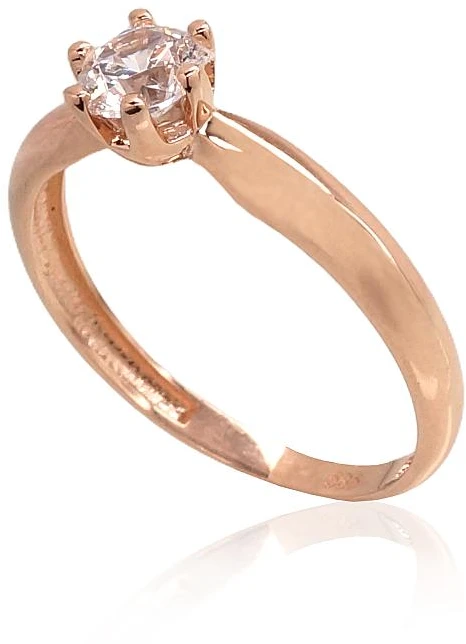 Diamond Sky Jewelry Auksinis žiedas su cirkoniais „Naujoji Klasika X“