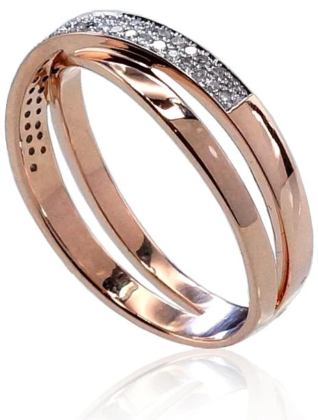 Diamond Sky Jewelry Auksinis žiedas su deimantais „Joanna II“