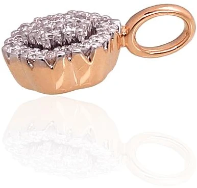 Diamond Sky Jewelry Auksinis pakabukas su deimantais „Deimantų Gėlė“