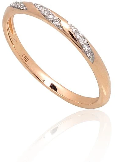 Diamond Sky Jewelry Auksinis žiedas su deimantais „Aveyron“