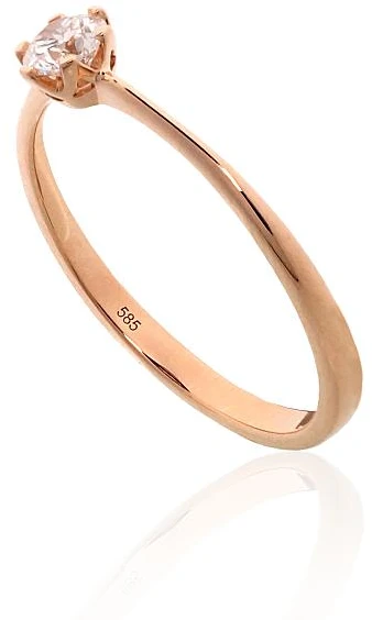 Diamond Sky Jewelry Auksinis žiedas su deimantais „Jos Akių Šviesa“