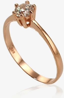 Diamond Sky Jewelry Auksinis žiedas su cirkoniais „Naujoji Klasika VII“