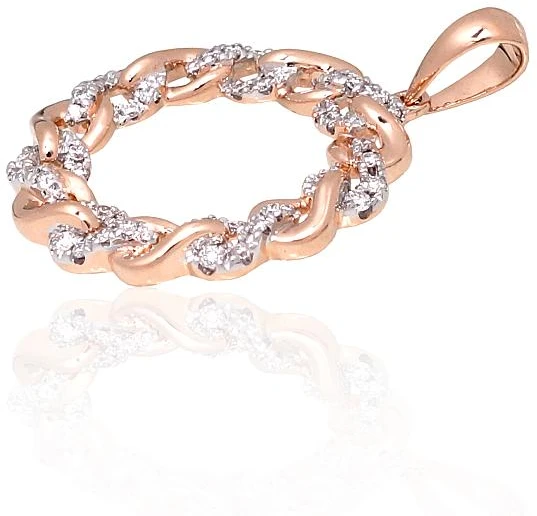 Diamond Sky Jewelry Auksinis pakabukas su deimantais „Omega“