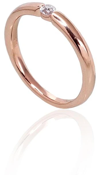 Diamond Sky Jewelry Auksinis žiedas su deimantais „Naujoji Klasika II“