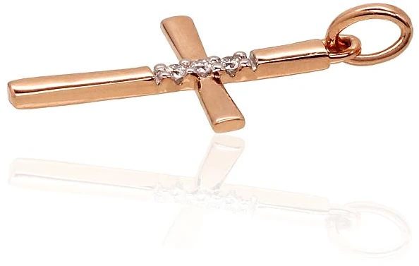 Diamond Sky Jewelry Auksinis pakabukas su deimantais „Veritas“