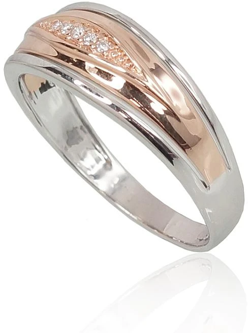 Diamond Sky Jewelry Auksinis žiedas su deimantais „Compliance“