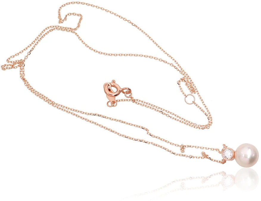 Diamond Sky Jewelry Auksinis vėrinys su cirkoniais ir perlais „Galos“