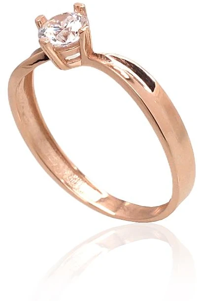 Diamond Sky Jewelry Auksinis žiedas su cirkoniais „Naujoji Klasika XI“