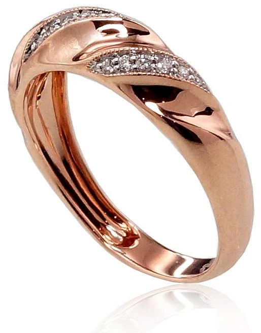 Diamond Sky Jewelry Auksinis žiedas su deimantais „Aveyron III“