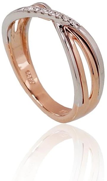 Diamond Sky Jewelry Auksinis žiedas su deimantais „X-Factor“