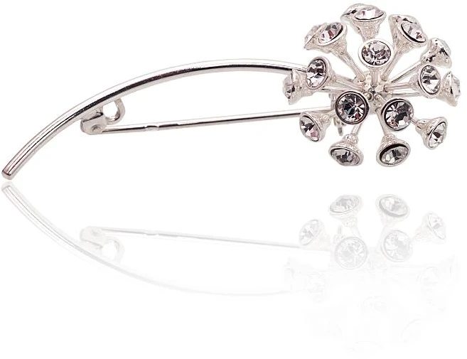 Diamond Sky Jewelry Sidabrinė sagė „Dandelion III“