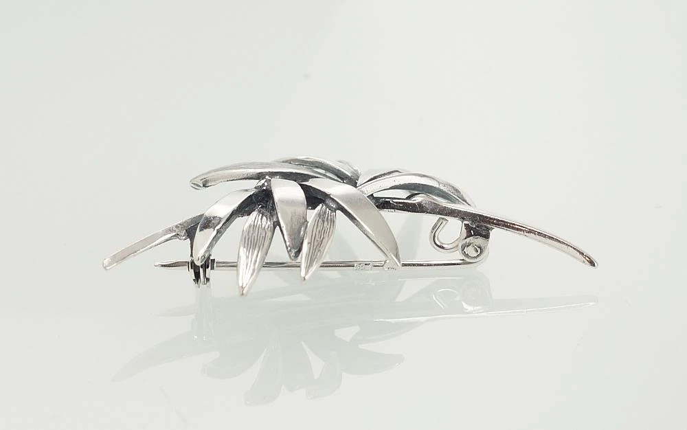 Diamond Sky Jewelry Sidabrinė sagė „Palm Breeze“