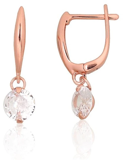 Diamond Sky Jewelry Sidabriniai auskarai su cirkoniais „Morning Dew“