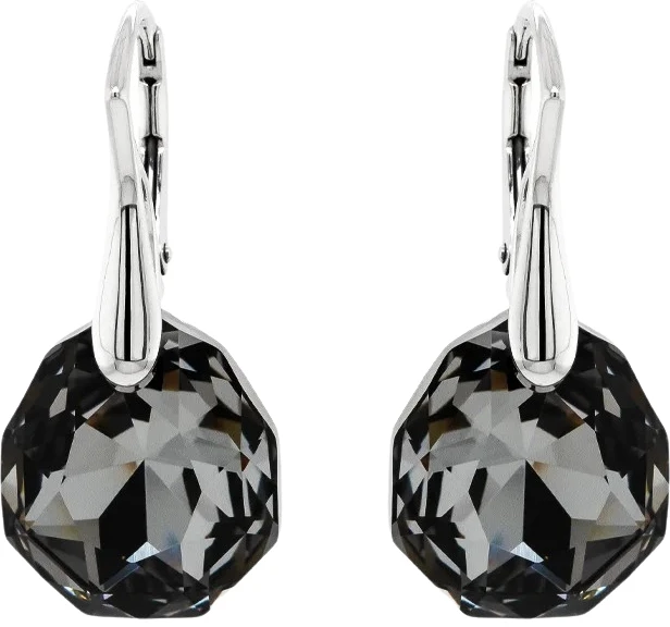Diamond Sky Jewelry Sidabriniai auskarai „Frozen Edges (Sidabrinis Night)“ su Swarovski® kristalais