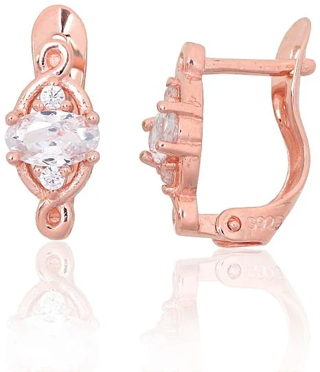 Diamond Sky Jewelry Sidabriniai auskarai su cirkoniais „Shining Tear II“