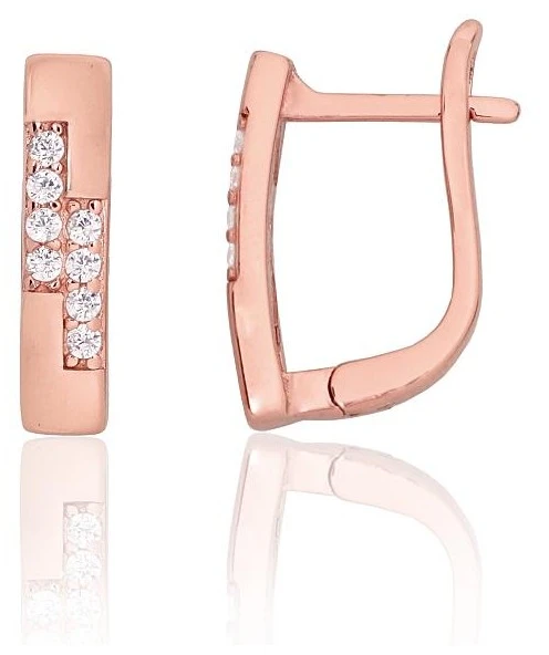 Diamond Sky Jewelry Sidabriniai auskarai su cirkoniais „Camille V“