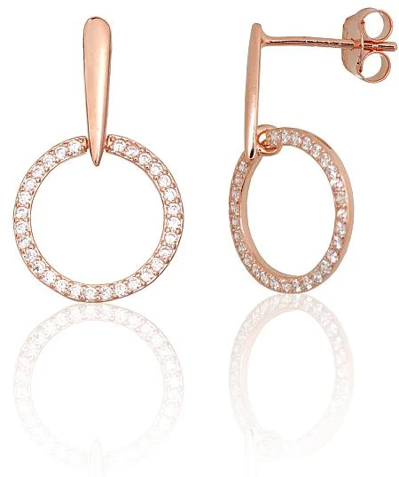 Diamond Sky Jewelry Sidabriniai auskarai-vinukai su cirkoniais „Venus Ring“