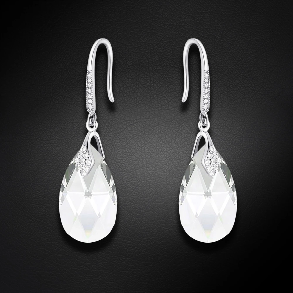 Diamond Sky Jewelry Sidabriniai auskarai „Baroque III“ su Swarovski® kristalais