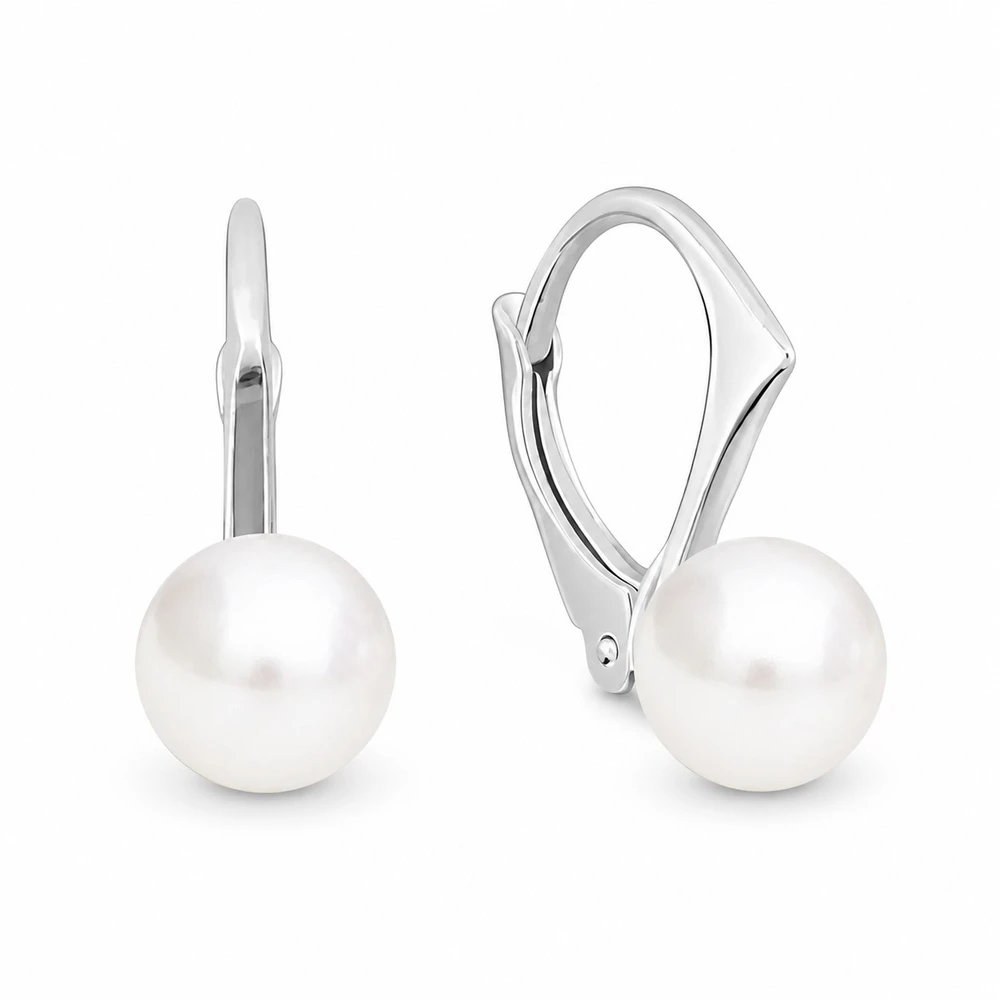 Diamond Sky Jewelry Sidabriniai auskarai „Rani“ su Swarovski® perlais