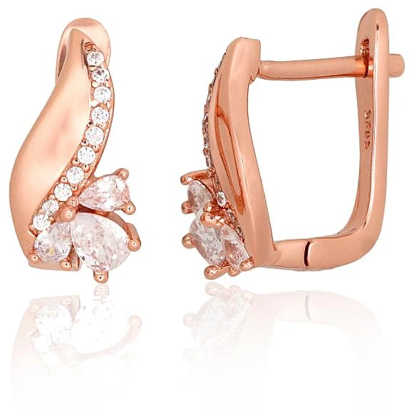 Diamond Sky Jewelry Sidabriniai auskarai su cirkoniais „City Lights“