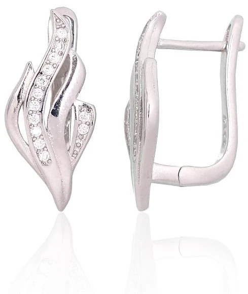 Diamond Sky Jewelry Sidabriniai auskarai su cirkoniais „Ice Charm II“