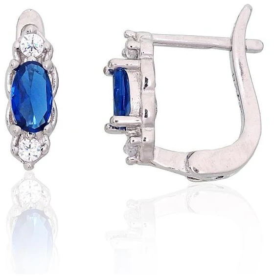 Diamond Sky Jewelry Sidabriniai auskarai su cirkoniais „Teardrop Glow V“