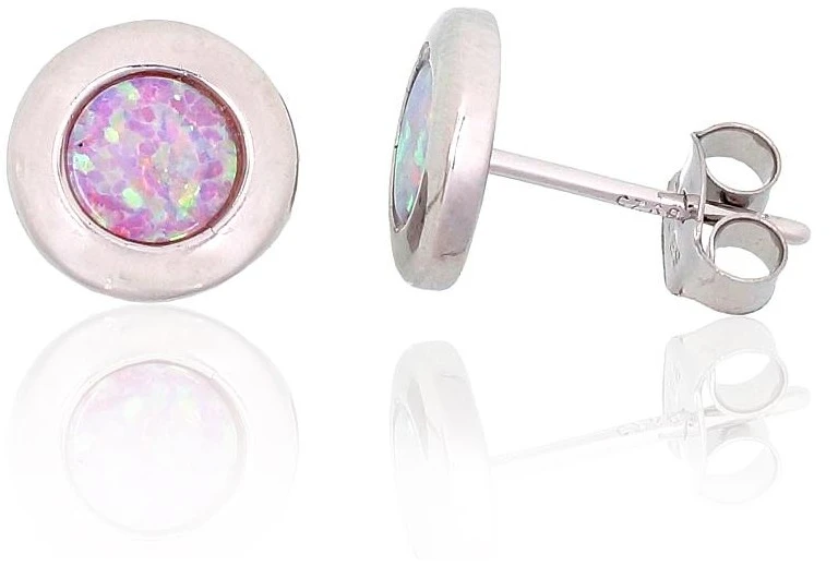 Diamond Sky Jewelry Sidabriniai auskarai su opalitu „Mėnulio Žavesys XVI“