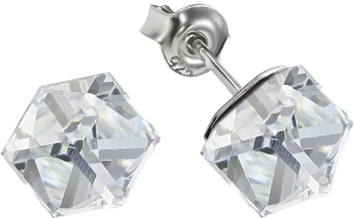 Diamond Sky Jewelry Sidabriniai auskarai „Rubicon II (Comet Argent Light)“ su Swarovski® kristalais