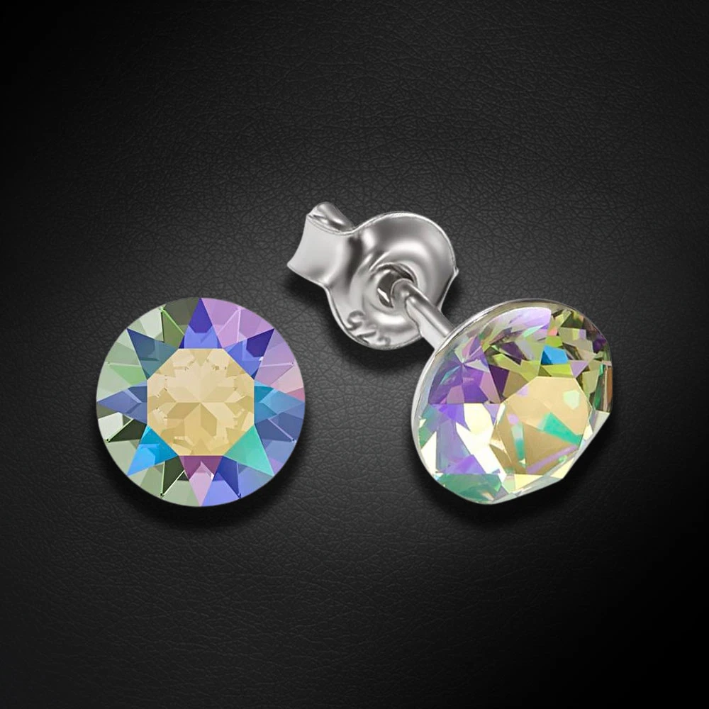 Diamond Sky Jewelry Sidabriniai auskarai „Classic (Paradise Shine)“ su Swarovski® kristalais
