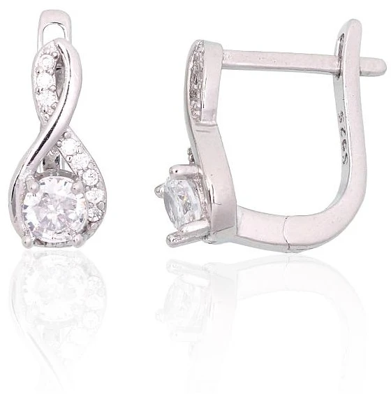 Diamond Sky Jewelry Sidabriniai auskarai su cirkoniais „Vine IV“