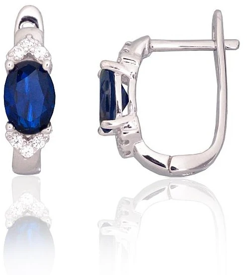Diamond Sky Jewelry Sidabriniai auskarai su cirkoniais „Sidabrinis Mist VI“