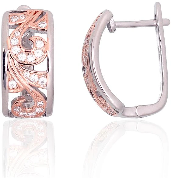 Diamond Sky Jewelry Sidabriniai auskarai su cirkoniais „Enchanted Garden“
