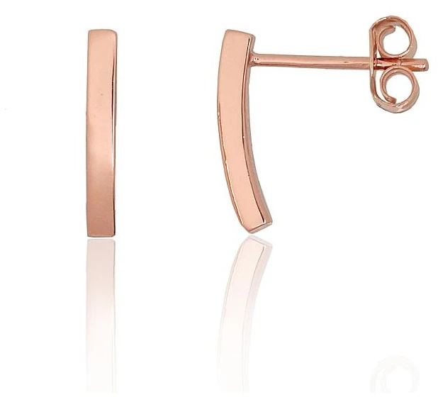 Diamond Sky Jewelry Sidabriniai auskarai „Auksinis Takas II“