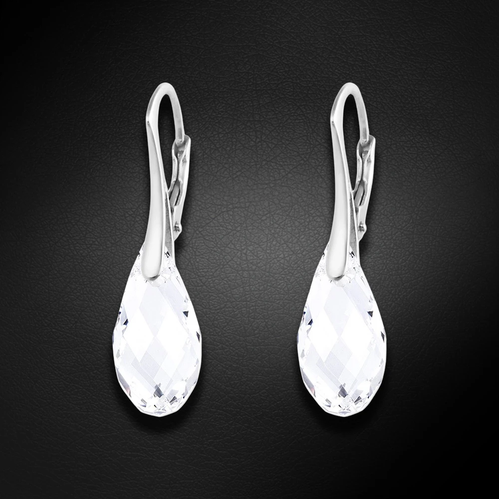 Diamond Sky Jewelry Sidabriniai auskarai „Enchanté“ su Swarovski® kristalais