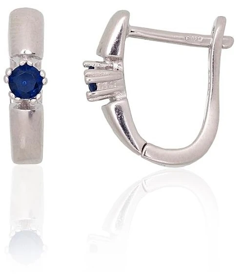 Diamond Sky Jewelry Sidabriniai auskarai su cirkoniais „Elegantiška kilpa“