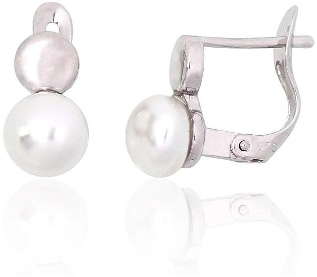 Diamond Sky Jewelry Sidabriniai auskarai su perlais „Galos“