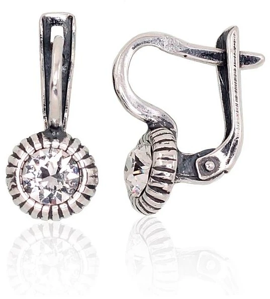 Diamond Sky Jewelry Sidabriniai auskarai „Junona VII“