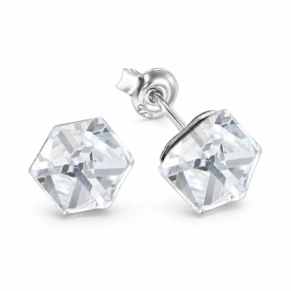 Diamond Sky Jewelry Sidabriniai auskarai „Rubicon II (Comet Argent Light)“ su Swarovski® kristalais